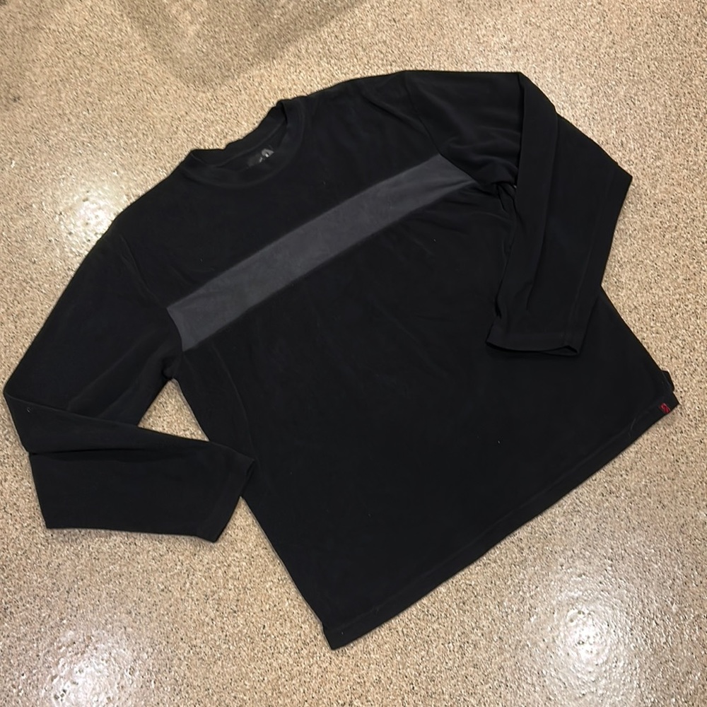 fuzzy black sweater